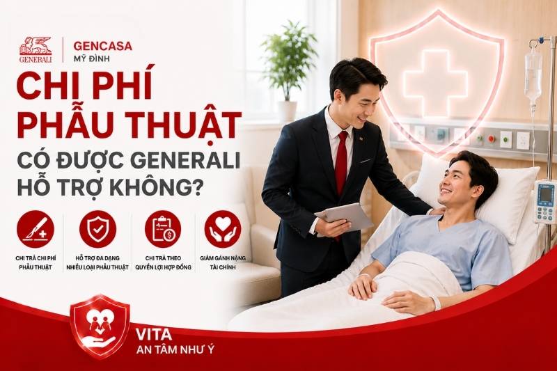 Chi Phí Phẫu Thuật Có Được Generali Hỗ Trợ Không?