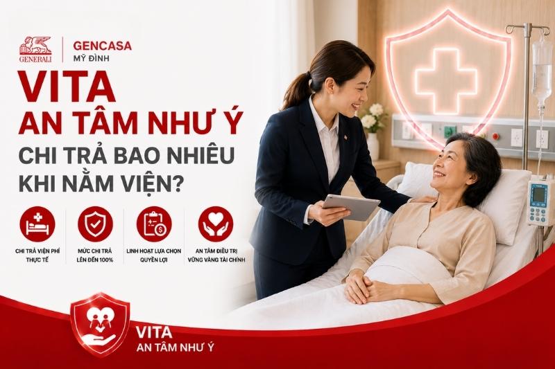 VITA An Tâm Như Ý Chi Trả Bao Nhiêu Khi Nằm Viện?