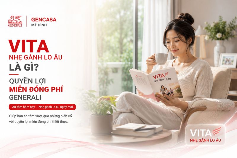 VITA Nhẹ Gánh Lo Âu Là Gì? Quyền Lợi Miễn Đóng Phí Generali 2026