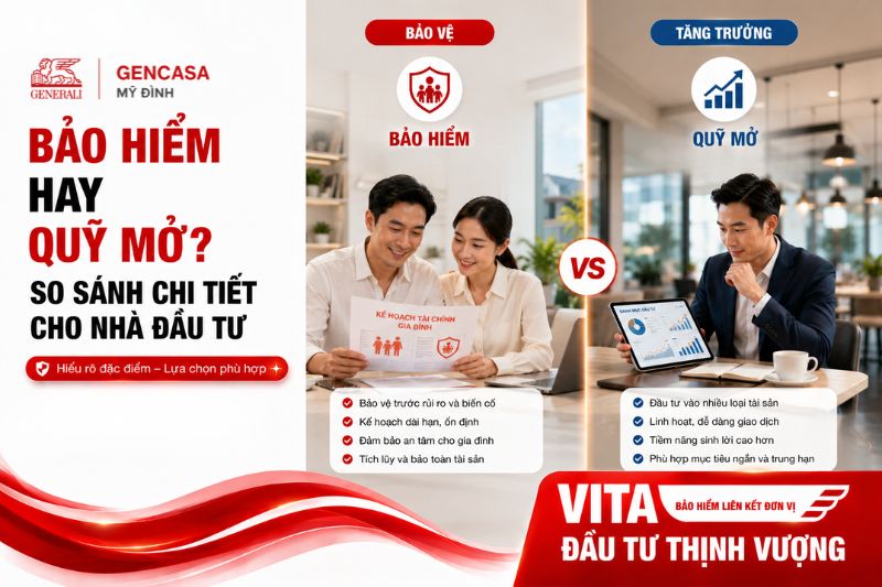Bảo Hiểm Hay Quỹ Mở? So Sánh Chi Tiết Cho Nhà Đầu Tư Năm 2026