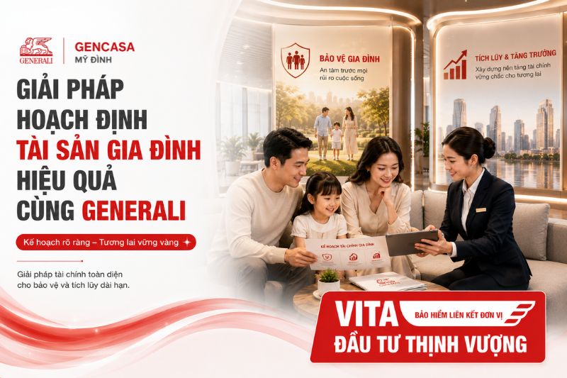 Giải Pháp Hoạch Định Tài Sản Gia Đình Hiệu Quả Cùng Generali 2026