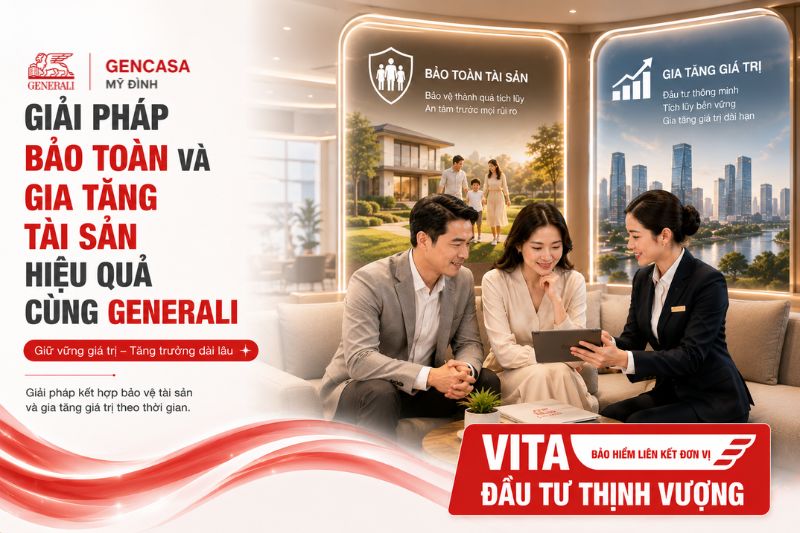 Giải Pháp Bảo Toàn Và Gia Tăng Tài Sản Hiệu Quả Cùng Generali