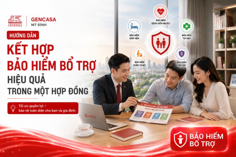 Hướng Dẫn Kết Hợp Bảo Hiểm Bổ Trợ Hiệu Quả Trong Một Hợp Đồng