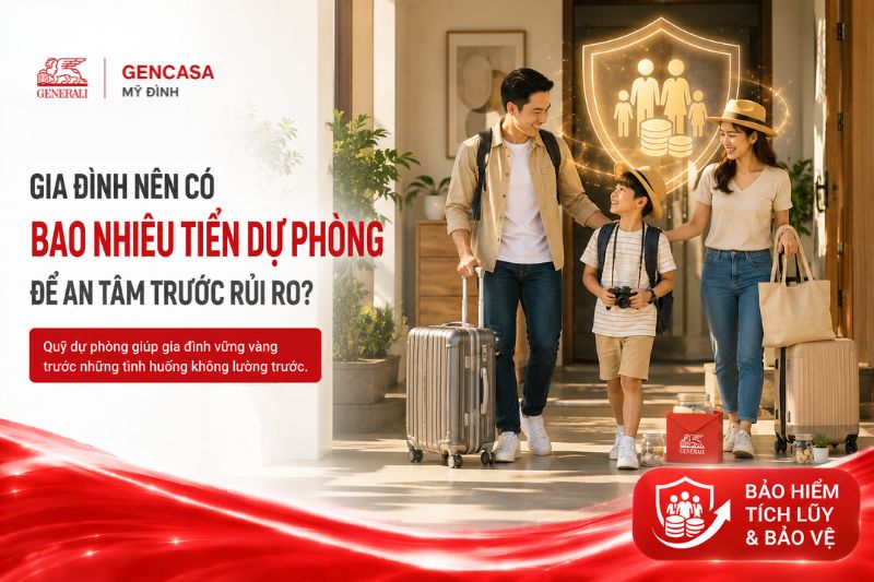 Gia Đình Nên Có Bao Nhiêu Tiền Dự Phòng Để An Tâm Trước Rủi Ro?