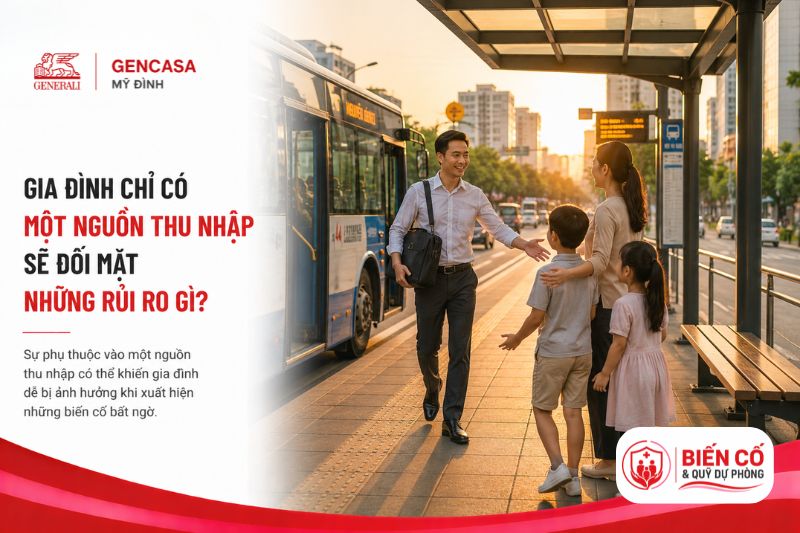 Gia Đình Chỉ Có Một Nguồn Thu Nhập Sẽ Đối Mặt Những Rủi Ro Gì?