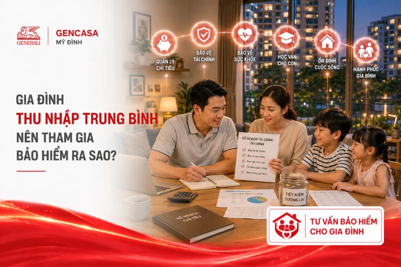 Gia Đình Thu Nhập Trung Bình Nên Tham Gia Bảo Hiểm Ra Sao?