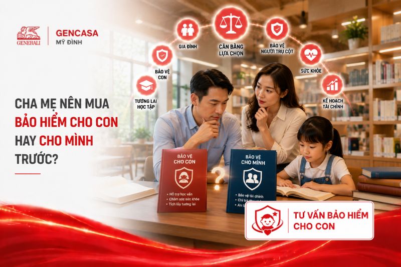 Cha Mẹ Nên Mua Bảo Hiểm Cho Con Hay Cho Mình Trước?