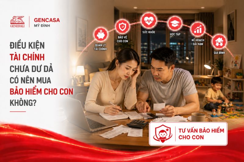 Điều Kiện Tài Chính Chưa Dư Dả Có Nên Mua Bảo Hiểm Cho Con Không?
