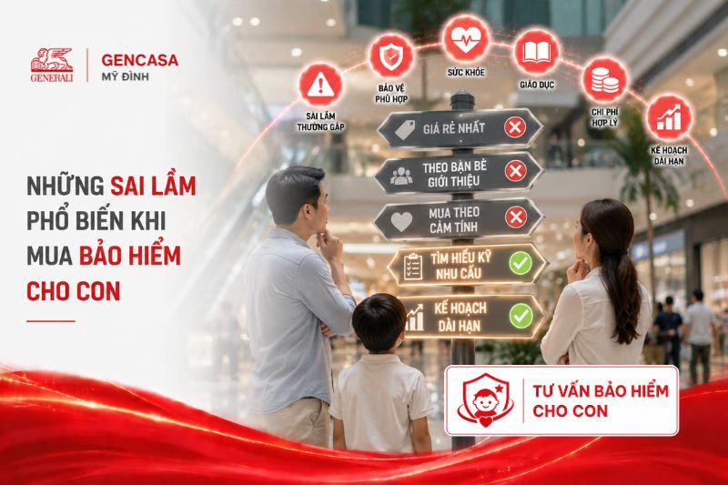 Những Sai Lầm Phổ Biến Khi Mua Bảo Hiểm Cho Con