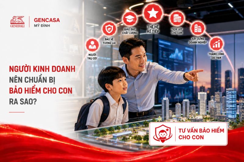 Người Kinh Doanh Nên Chuẩn Bị Bảo Hiểm Cho Con Ra Sao?