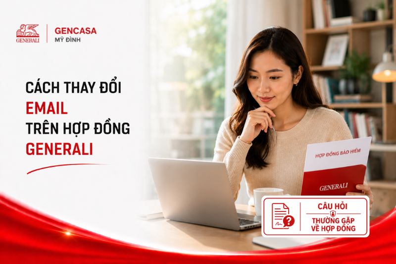 Cách Thay Đổi Email Trên Hợp Đồng Generali