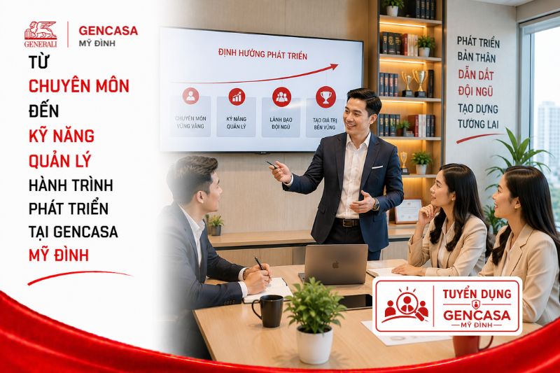 Từ Chuyên Môn Đến Kỹ Năng Quản Lý: Hành Trình Phát Triển Tại Gencasa Mỹ Đình
