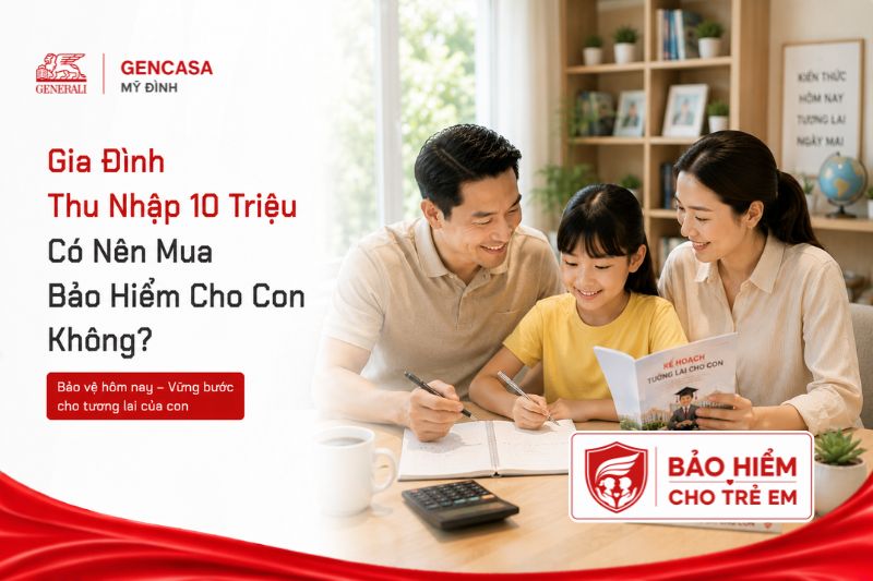 Gia Đình Thu Nhập 10 Triệu Có Nên Mua Bảo Hiểm Cho Con Không?