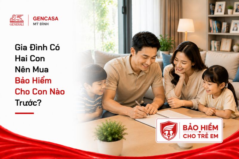 Gia Đình Có Hai Con Nên Mua Bảo Hiểm Cho Con Nào Trước?