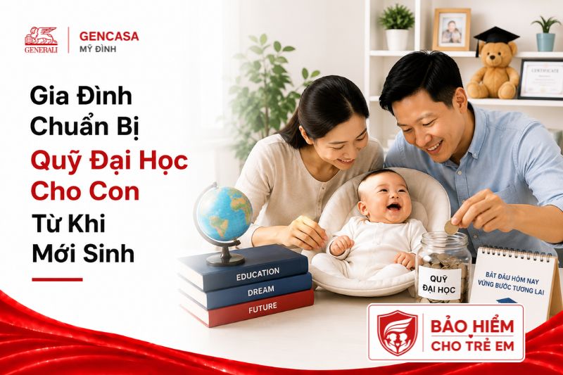 Gia Đình Chuẩn Bị Quỹ Đại Học Cho Con Từ Khi Mới Sinh