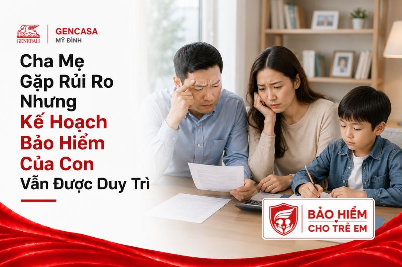 Cha Mẹ Gặp Rủi Ro Nhưng Kế Hoạch Bảo Hiểm Của Con Vẫn Được Duy Trì