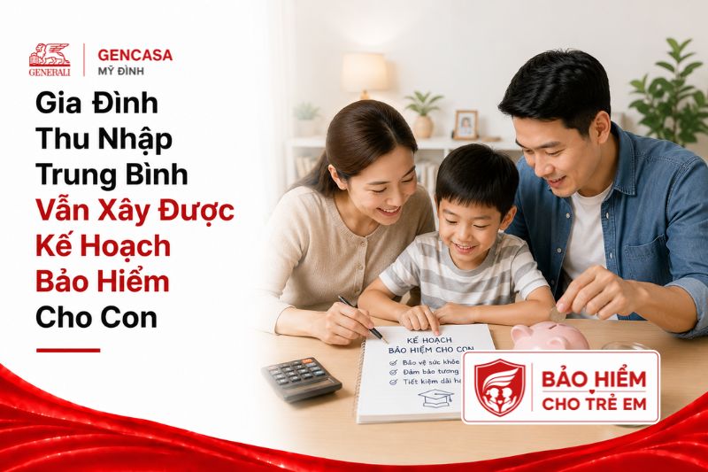 Gia Đình Thu Nhập Trung Bình Vẫn Xây Được Kế Hoạch Bảo Hiểm Cho Con