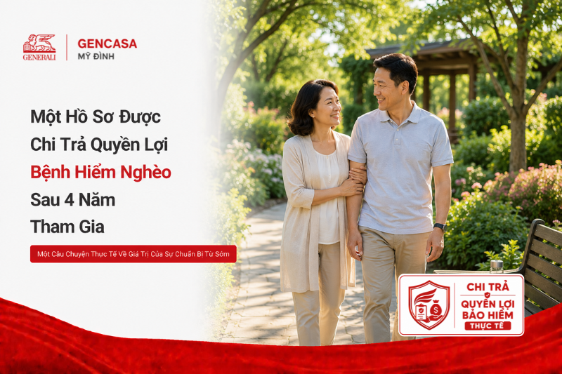Một Hồ Sơ Được Chi Trả Quyền Lợi Bệnh Hiểm Nghèo Sau 4 Năm Tham Gia