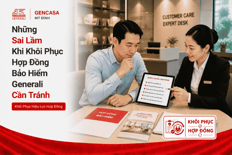 Những Sai Lầm Khi Khôi Phục Hợp Đồng Bảo Hiểm Generali Cần Tránh