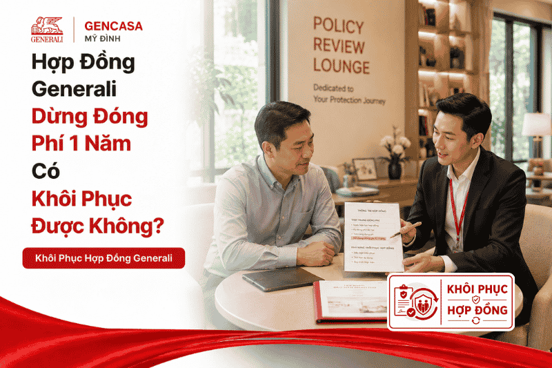 Hợp Đồng Generali Dừng Đóng Phí 1 Năm Có Khôi Phục Được Không?