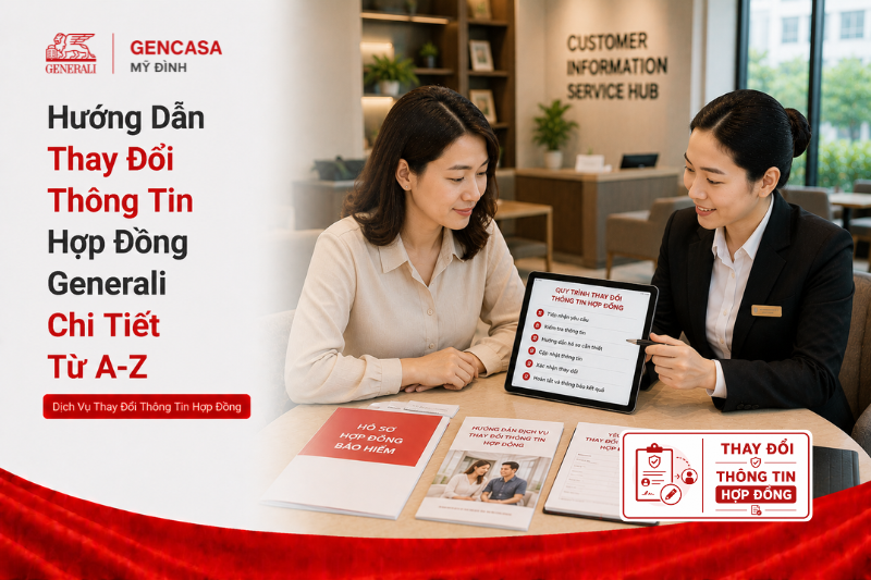 Hướng Dẫn Thay Đổi Thông Tin Hợp Đồng Generali Chi Tiết Từ A-Z Năm 2026