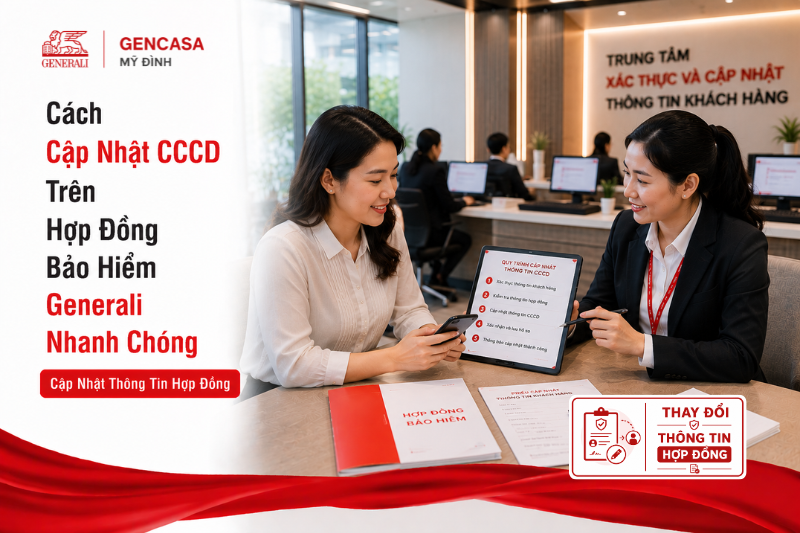 Cách Cập Nhật CCCD Trên Hợp Đồng Bảo Hiểm Generali Nhanh Chóng Năm 2026