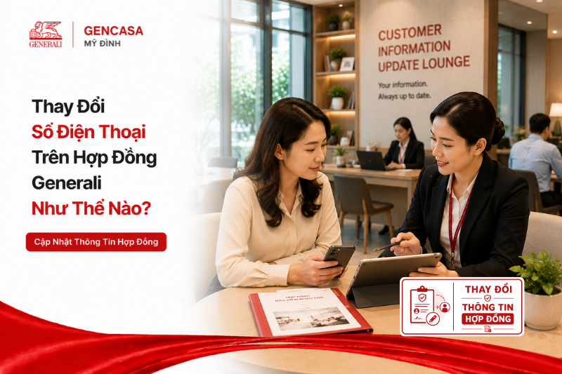 Thay Đổi Số Điện Thoại Trên Hợp Đồng Generali Như Thế Nào? Cập Nhật 2026