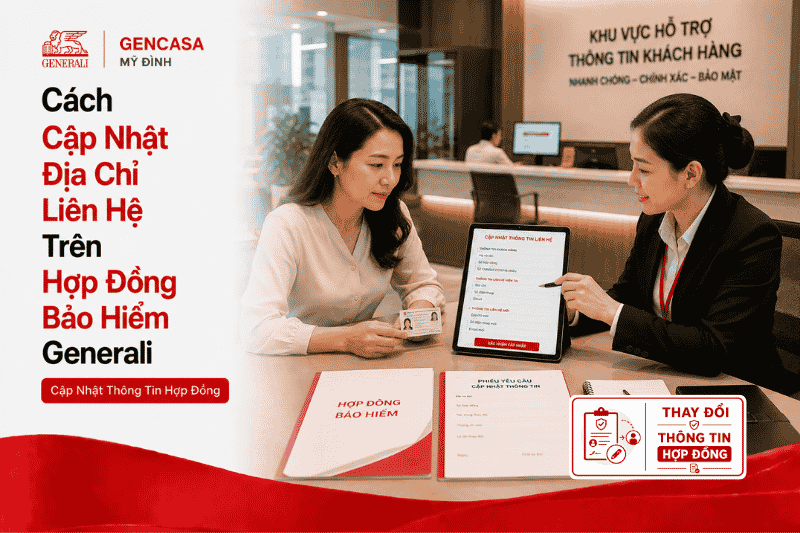 Cách Cập Nhật Địa Chỉ Liên Hệ Trên Hợp Đồng Bảo Hiểm Generali Năm 2026