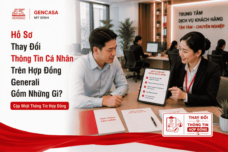 Hồ Sơ Thay Đổi Thông Tin Cá Nhân Trên Hợp Đồng Generali Gồm Những Gì?