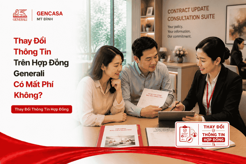 Thay Đổi Thông Tin Trên Hợp Đồng Generali Có Mất Phí Không? Giải Đáp 2026
