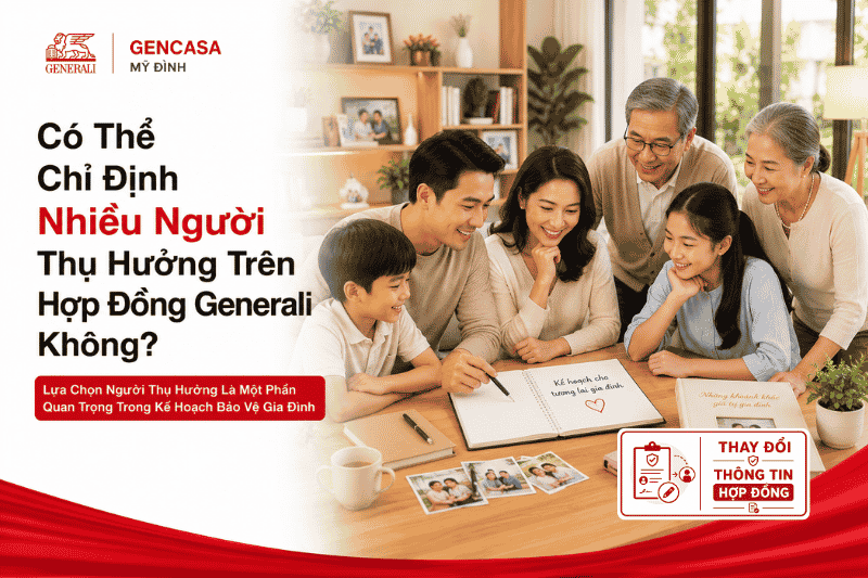 Có Thể Chỉ Định Nhiều Người Thụ Hưởng Trên Hợp Đồng Generali Không?