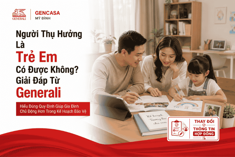 Người Thụ Hưởng Là Trẻ Em Có Được Không? Giải Đáp Từ Generali 2026