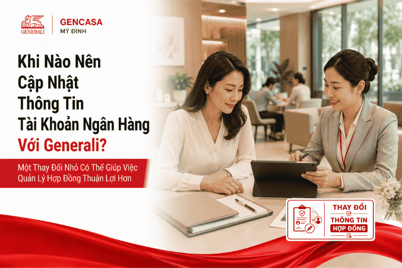 Khi Nào Nên Cập Nhật Thông Tin Tài Khoản Ngân Hàng Với Generali?