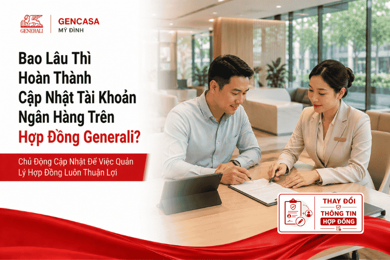 Bao Lâu Thì Hoàn Thành Cập Nhật Tài Khoản Ngân Hàng Trên Hợp Đồng Generali?