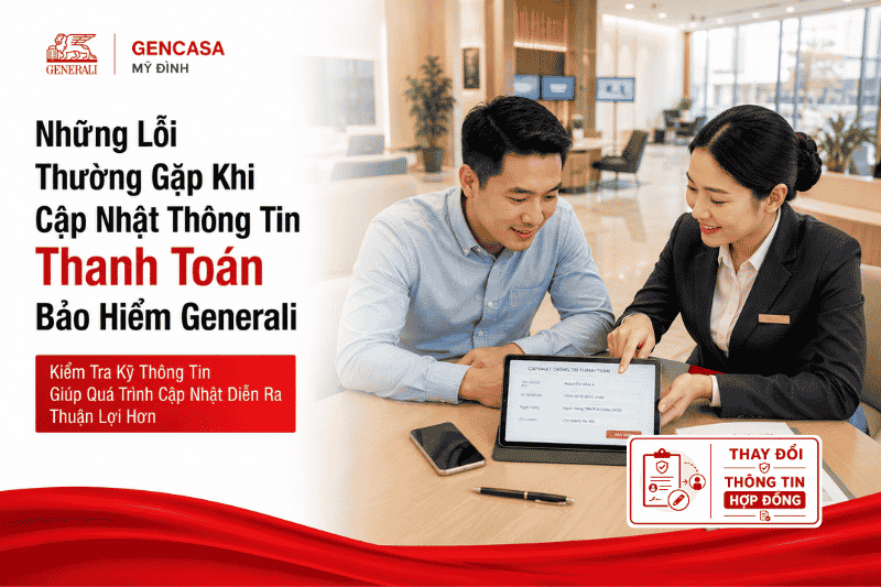 Những Lỗi Thường Gặp Khi Cập Nhật Thông Tin Thanh Toán Bảo Hiểm Generali