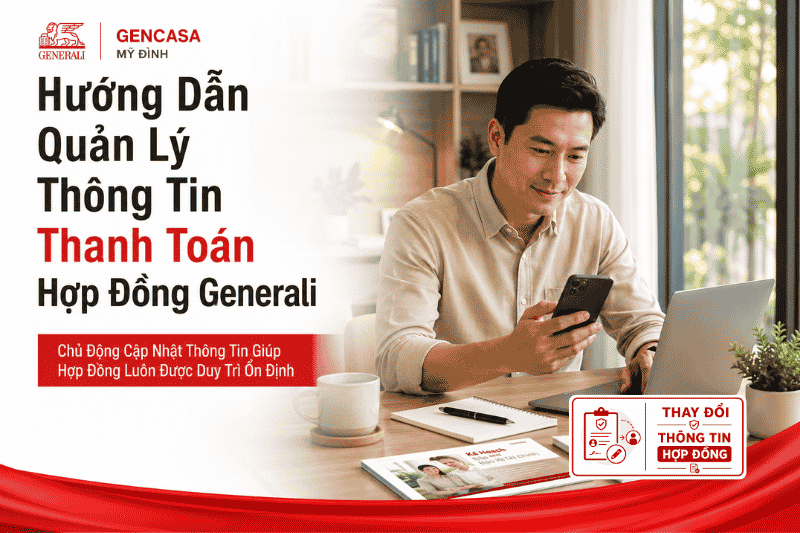 Hướng Dẫn Quản Lý Thông Tin Thanh Toán Hợp Đồng Generali 2026