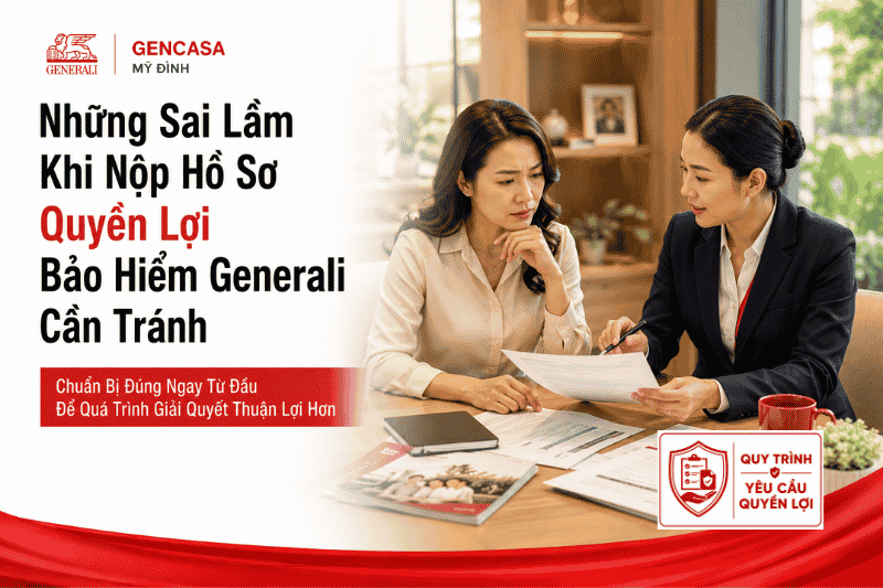 Những Sai Lầm Khi Nộp Hồ Sơ Quyền Lợi Bảo Hiểm Generali Cần Tránh