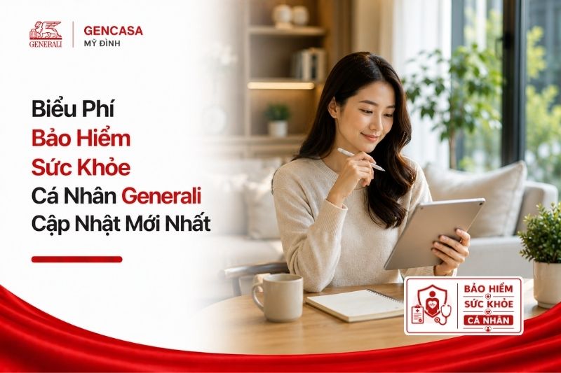 Biểu Phí Bảo Hiểm Sức Khỏe Cá Nhân Generali 2026 Cập Nhật Mới Nhất