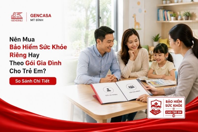 Nên Mua Bảo Hiểm Sức Khỏe Riêng Hay Theo Gói Gia Đình Cho Trẻ Em? So Sánh Chi Tiết 2026