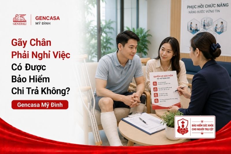 Gãy Chân Phải Nghỉ Việc Có Được Bảo Hiểm Chi Trả Không? | Gencasa Mỹ Đình