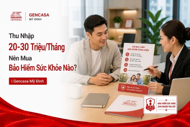 Thu Nhập 20–30 Triệu/Tháng Nên Mua Bảo Hiểm Sức Khỏe Nào? | Gencasa Mỹ Đình