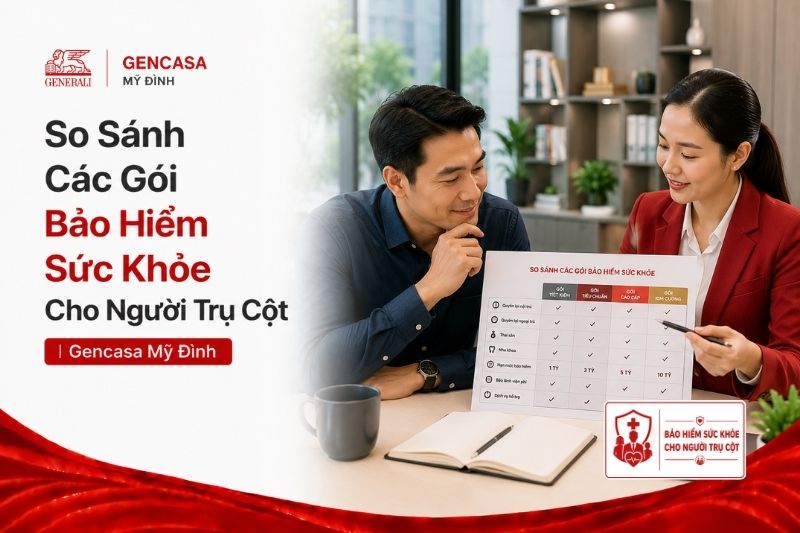 So Sánh Các Gói Bảo Hiểm Sức Khỏe Cho Người Trụ Cột 2026 | Gencasa Mỹ Đình