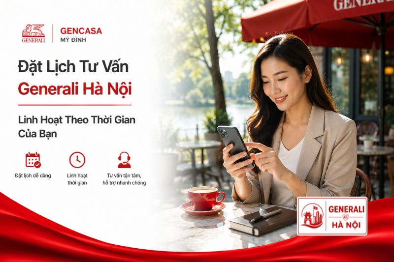 Đặt Lịch Tư Vấn Generali Hà Nội | Linh Hoạt Theo Thời Gian Của Bạn