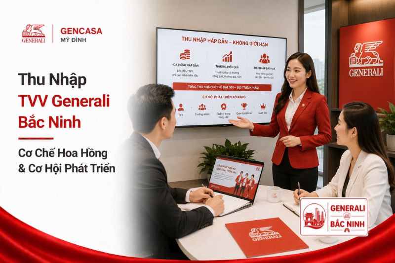 Thu Nhập TVV Generali Bắc Ninh | Cơ Chế Hoa Hồng & Cơ Hội Phát Triển