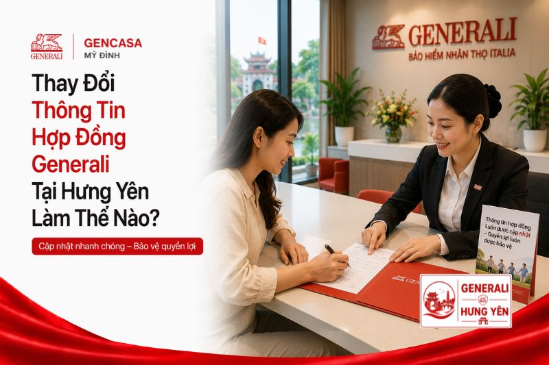 Thay Đổi Thông Tin Hợp Đồng Generali Tại Hưng Yên Làm Thế Nào?