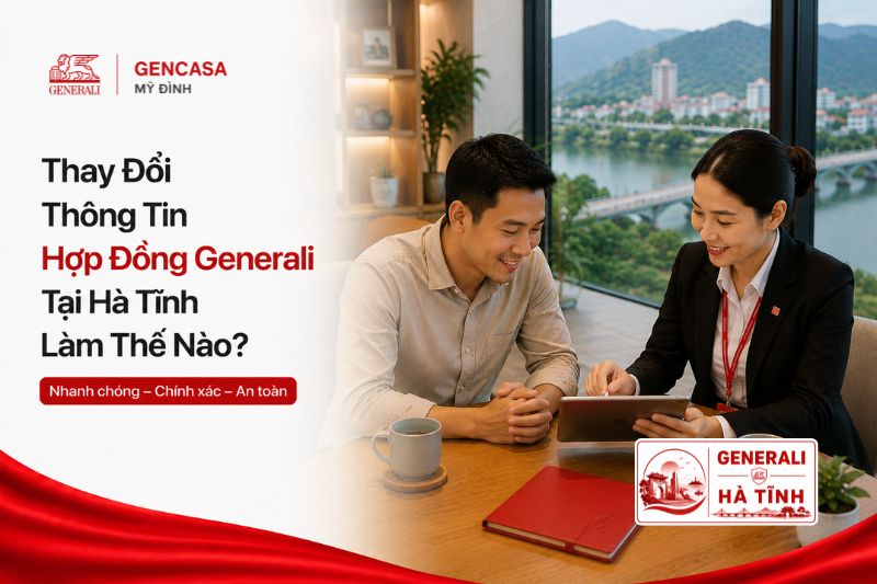 Thay Đổi Thông Tin Hợp Đồng Generali Tại Hà Tĩnh Làm Thế Nào?