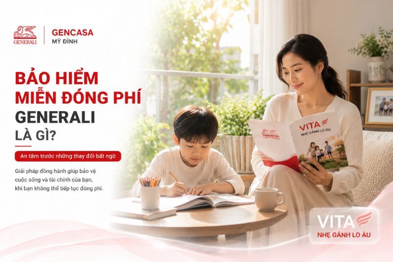 Bảo hiểm miễn đóng phí generali là gì