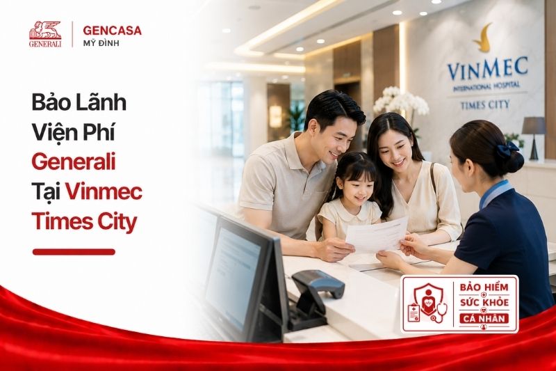 Bảo lãnh viện phí generali tại Vinmec Times City.