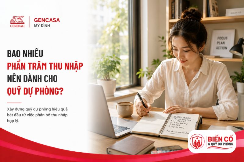 Bao nhiêu phần trăm thu nhập nên dành cho quỹ dự phòng