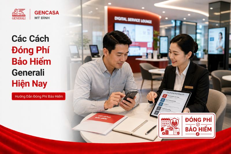 Các cách đóng phí bảo hiểm generali hiện nay